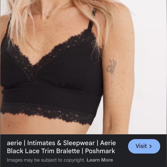 Aerie Elegant Black Lace Bralette - Picture 1 of 7